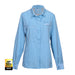 Shimano Ladies Pro Stretch Vented Long Sleeve Fishing Shirt - Sky Blue [size:10]