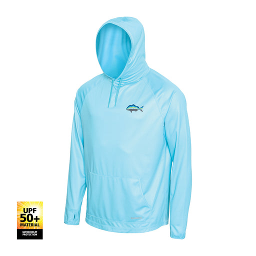 Shimano Tech Tee Hooded Longsleeve Upf 50+ - Blue Snapper [size:3xl]