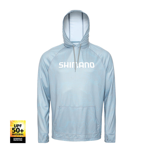 Shimano Tech Tee Hooded Long Sleeve Upf 50+ - Topo [size:3xl]