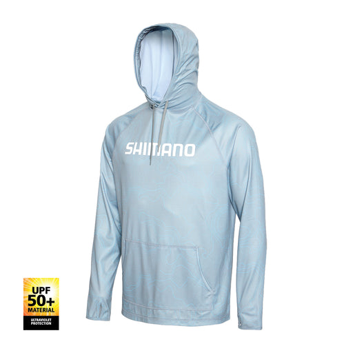 Shimano Tech Tee Hooded Long Sleeve Upf 50+ - Topo [size:3xl]