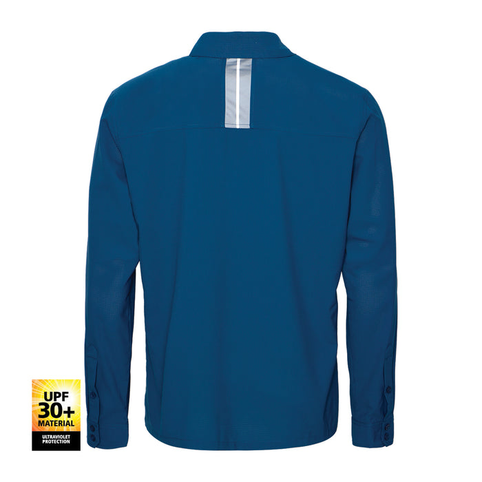 Shimano Pro Long Sleeve Fishing Shirt Navy Shimano [size:x-large]