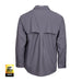 Shimano Vented Long Sleeve Fishing Shirt Grey [size:2xl]
