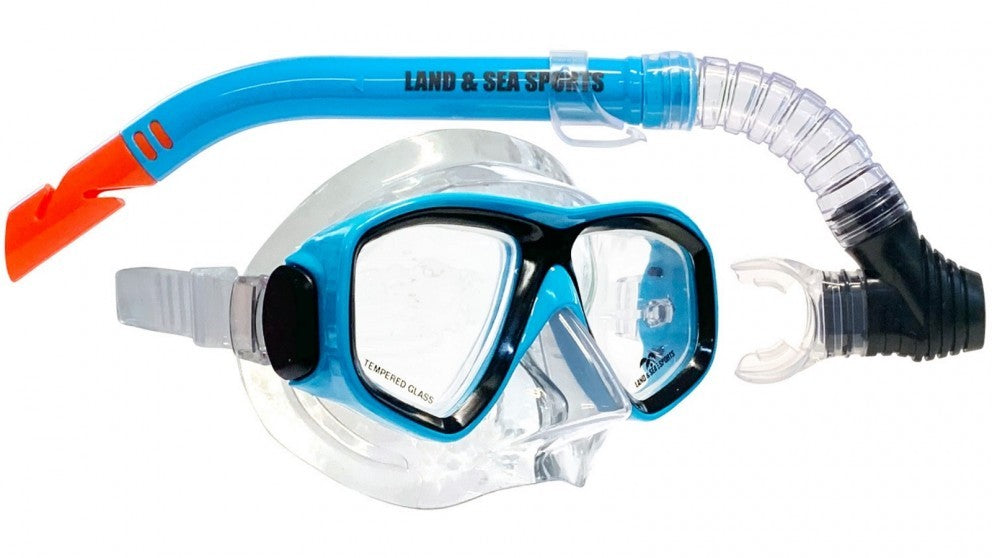 Clearwater Silc Mask/snorkel Set Blue