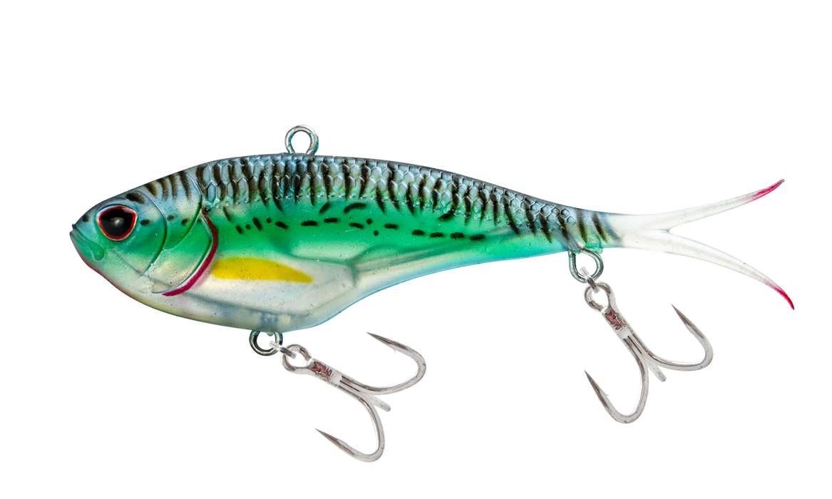 Nomad Vertrex Max 130mm-53g Vibe [col:silver Green Mackeral]