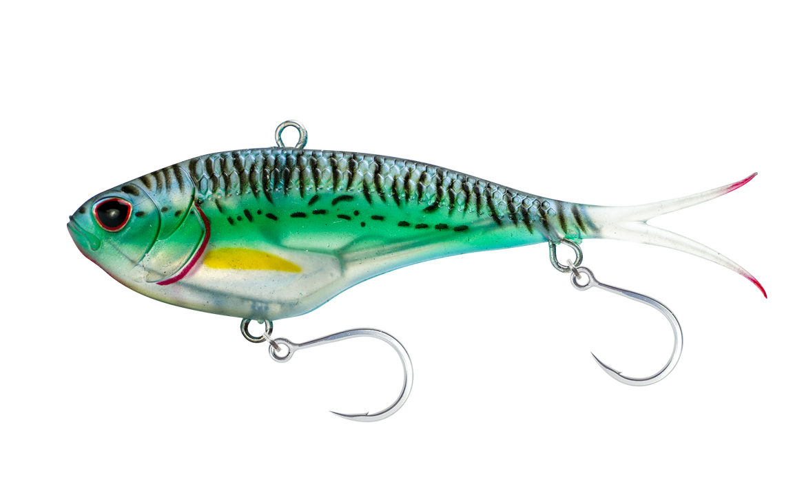 Nomad Vertrex Max 150mm-85g Vibe [col:silver Green Mackeral]
