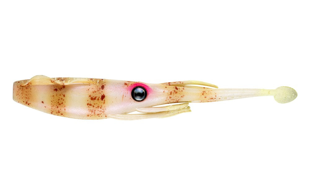 Nomad Live Ops Jerksquid 4" Soft Plastic Lure [col:bone Tiger]