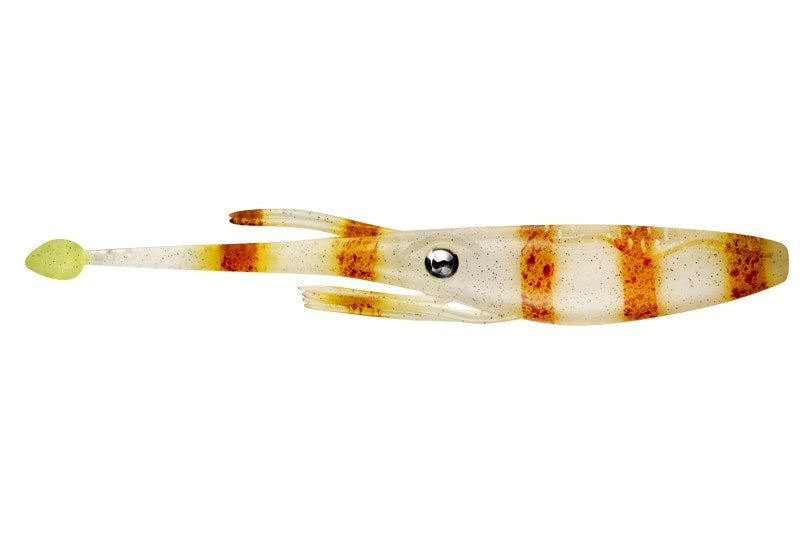 Nomad Live Ops Jerksquid 4" Soft Plastic Lure [col:natural Tiger]