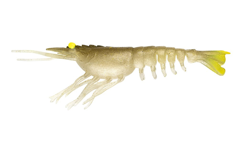 Nomad Live Ops Switcher Shrimp 4.25" Soft Plastic [col:gold Bullet Uv]