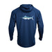Shimano Performance Hooded Long Sleeve Tech Tee Marlin Navy [size:4xl]