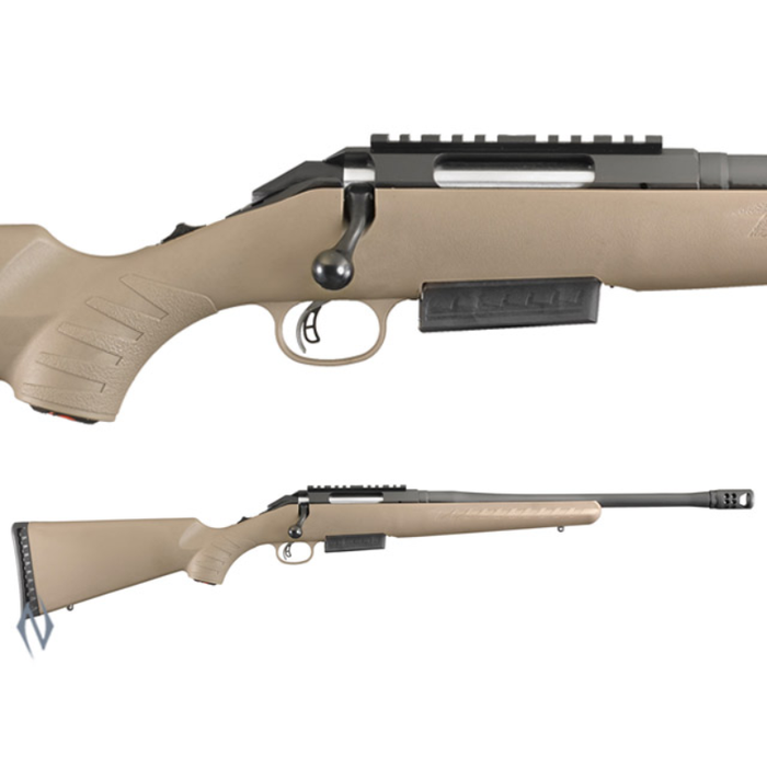 RUGER AMERICAN RIFLE RANCH 450 BUSHMASTER BLUED 16" BRAKE