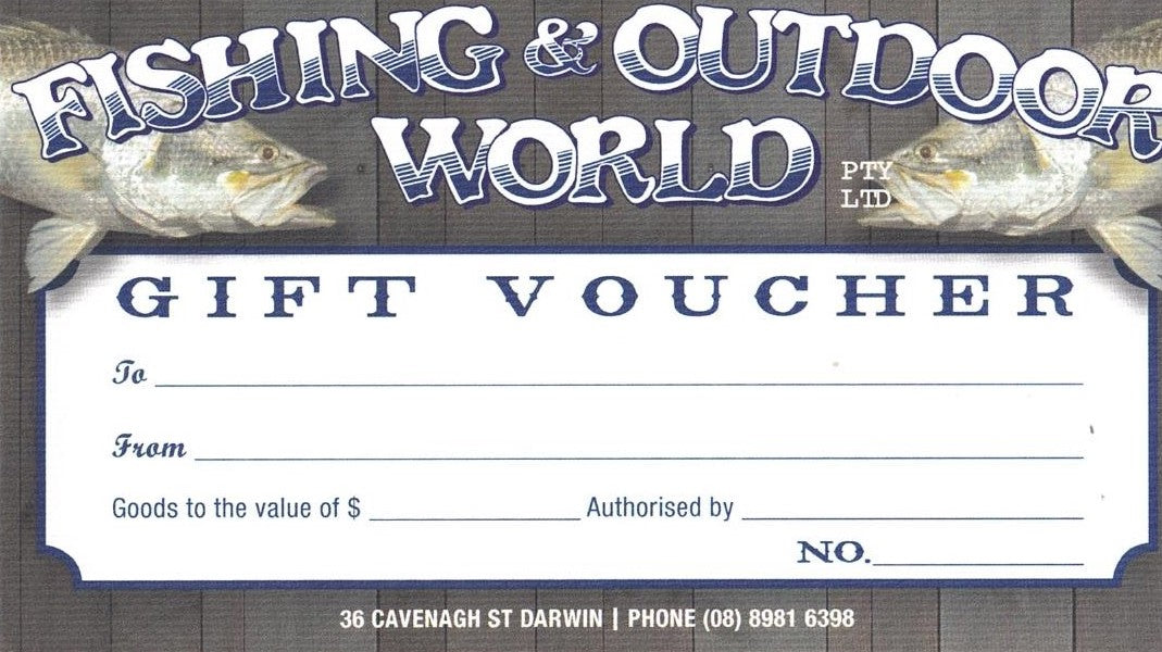 Fishing & Outdoor World Gift Voucher